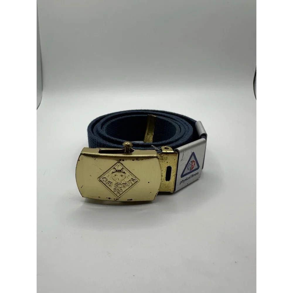 Cub Scouts Belt With Activity Badges - Physical , Fitness Bowling